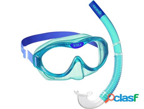 Máscara MARES Combo Dilly Clam Hell Azul Aqua