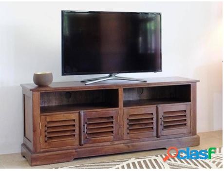 Mueble de TV VENTE UNIQUE (Beis - Madera - 42 x 90 x 90 cm)