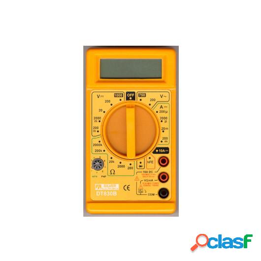 Multimetro Electricista Digital Categoria Ii Dt830B Silver