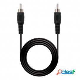 Nanocable Cable Audio Rca/m-rca/m Negro 3m