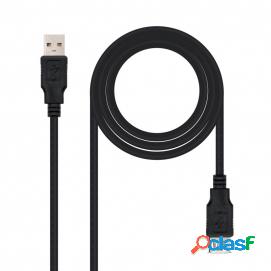 Nanocable Cable Usb 2.0, Tipo A/m-a/h, Negro,