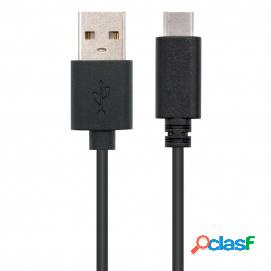 Nanocable Usb 2.0, 2m Cable Usb Usb C 2 X Usb A