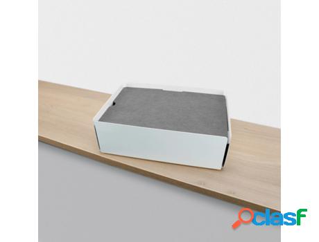 Organizador de Cables 3DMETAL (Blanco/Gris - Metal y Tela -