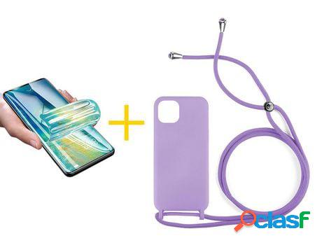 Pack 1 x Protector de Hidrogel + Funda ACCETEL para iPhone