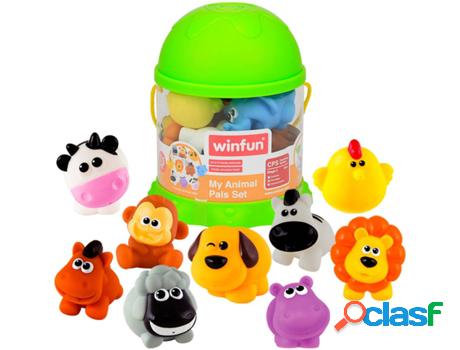 Pack 10 animalitos WINFUN terrestres de goma (6x5x5,5 cm - 6
