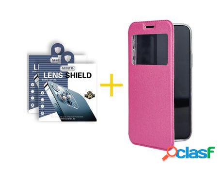 Pack 2 X Protector de Cámara Trasera + Funda ACCETEL para