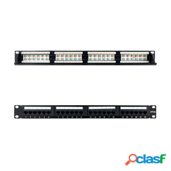Panel Parcheo 24 Puertos Cat.6a Utp 19 1u