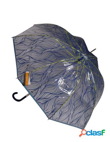 Paraguas Transparentes Mujer Trazos Ezpeleta Azul