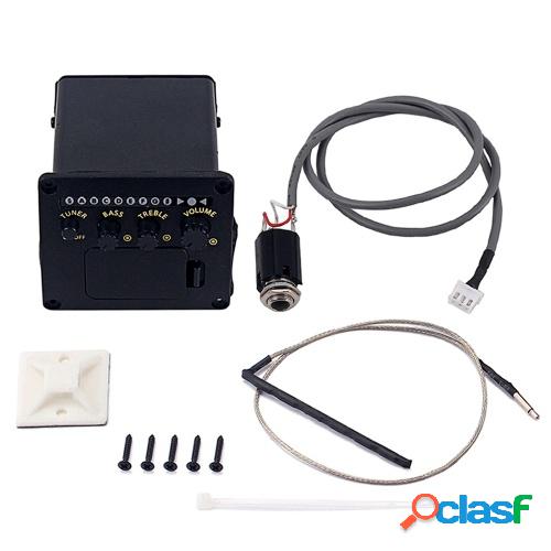 Pastilla de guitarra EQ de 2 bandas Control de volumen con