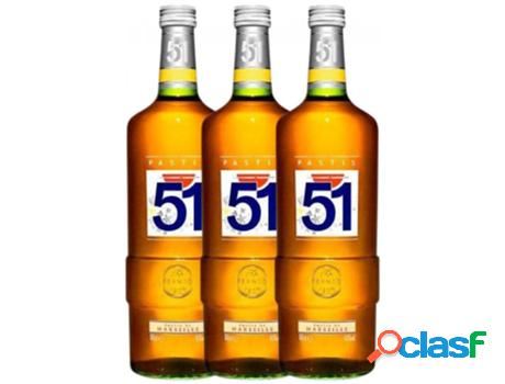 Pastis PERNOD RICARD Pernod Ricard 51 (1 L - 3 unidades)