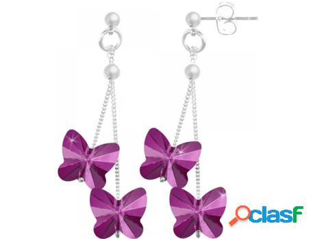 Pendientes SC_CRYSTAL Cristales (bañado a rodio - Rosa - 10
