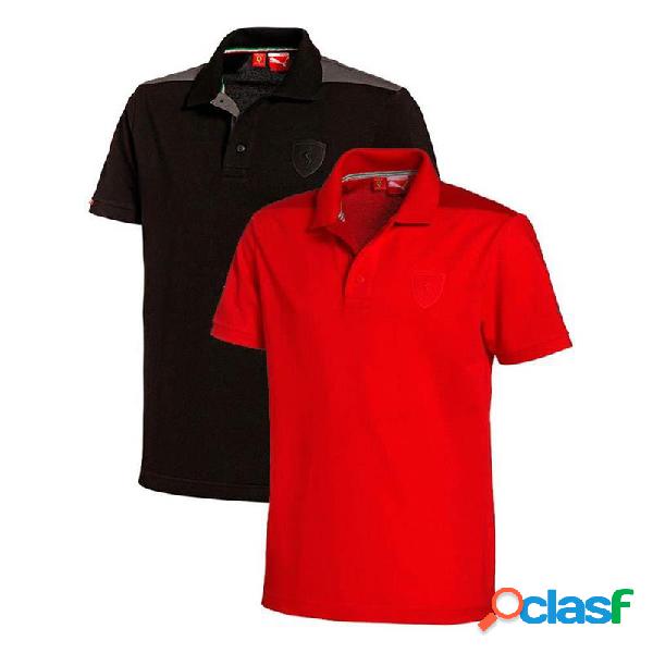Polo Ferrari hombre clasico rojo talla L