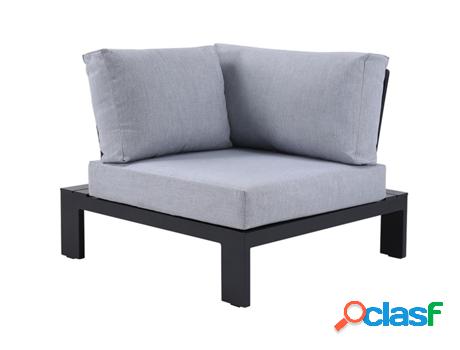 Poltrona VENTE UNIQUE Mendoza (Preto - 90 x 90 x 71 cm)