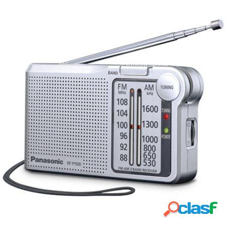Radio portatil panasonic rf-p150d/ plata