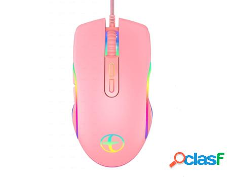 Ratón Gaming VEEKI YST-SB04 (3200 DPI - Rosa)
