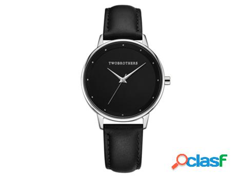 Reloj TWOBROTHERS Classy Ayla Dark Mujer (Cuero - Negro)