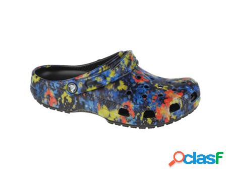 Sandalias Classic Tiedye Graphic Clog CROCS Mujer (Vermelho,