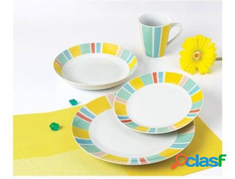 Servicio de Cena OZAIA Leonie (Piedra - Multicolor)