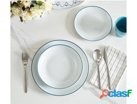 Servicio de Cena OZAIA Wendie (Piedra - Blanco)