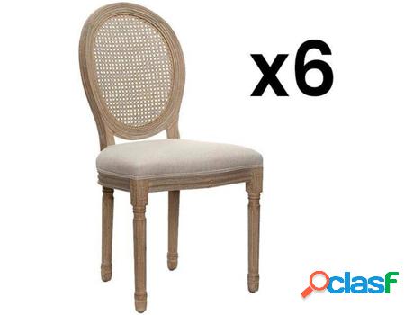 Silla VENTA-UNICA Marie (Beis - Tejido - Madera - Fibra