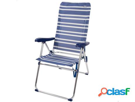 Silla de Playa AKTIVE 62602 Azul (61.5x66x110cm)