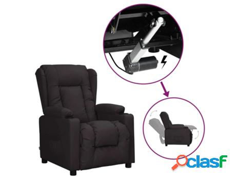 Silln Reclinable VIDAXL (Cuero Artificial - Negro - 72.5 x