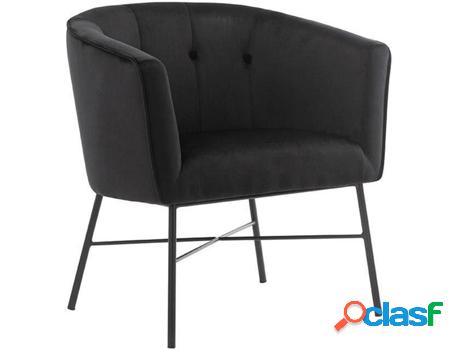Sillón VENTE UNIQUE Fakart (Negro - Tejido - 74x70x62 cm)
