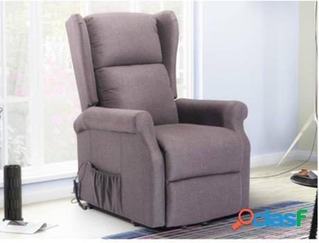 Sillón VENTE UNIQUE (Marrón - Tejido - 108x74x96 cm)