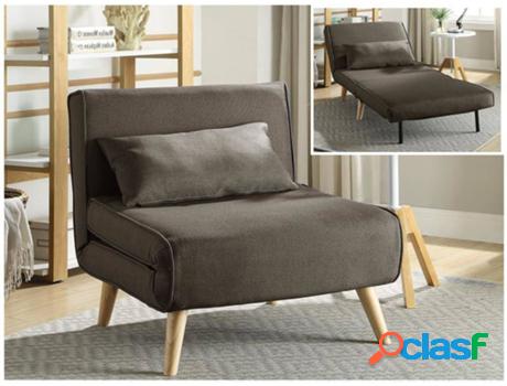 Sillón VENTE UNIQUE Posio (Taupe - Tejido - 75x74x78 cm)
