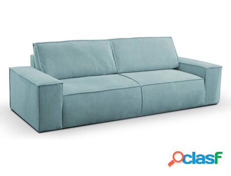 Sofá PASCAL MORABITO Amelia (Tejido - Azul - 85x257x102 cm)