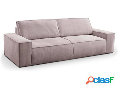 Sofá PASCAL MORABITO Amelia (Tejido - Rosa - 85x257x102 cm)