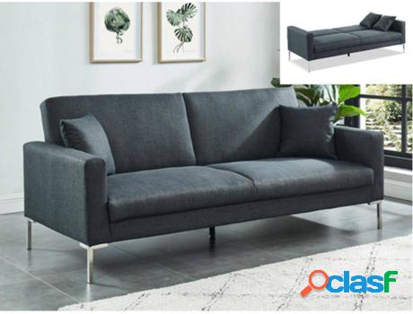 Sofá VENTE UNIQUE Munio (Tejido - Gris - 83x203x83 cm)