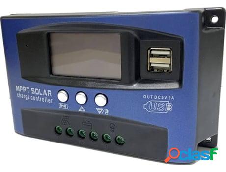 Solar Charge Controller Dual Usb Display Lcd 12V/24V 100A