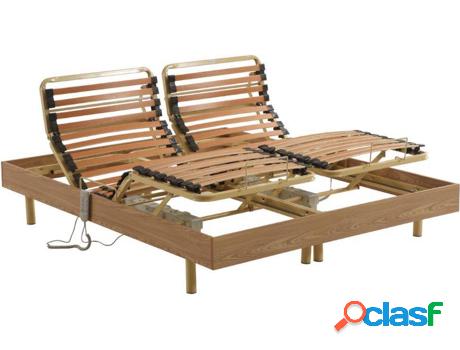 Somier Articulado DREAMEA Hyperion (Madera - Marrón -