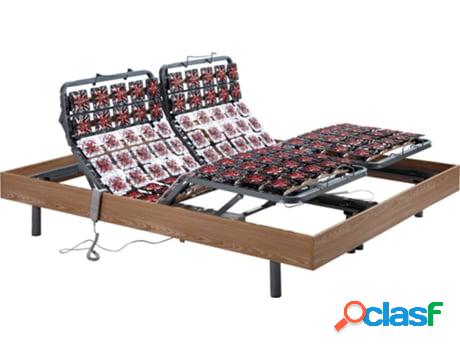 Somier Articulado DREAMEA Okin (Madera - Marrón - 2 x 80 x