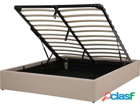 Somieres Tapizado Dinan con Almacenamiento (Beis -