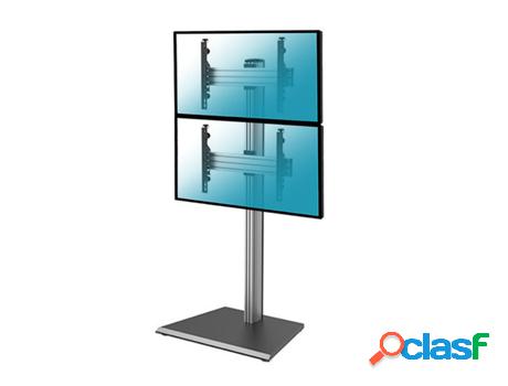 Soporte de suelo para 2 pantallas de TV