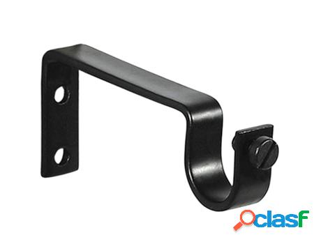 Soporte sencillo forja ø 20 mm. negro (blister 2 piezas)