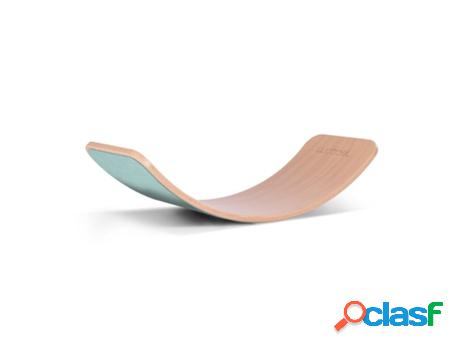 Tabla de Equilibrio WOBBEL (Madera - Azul - 90 x 30 cm)