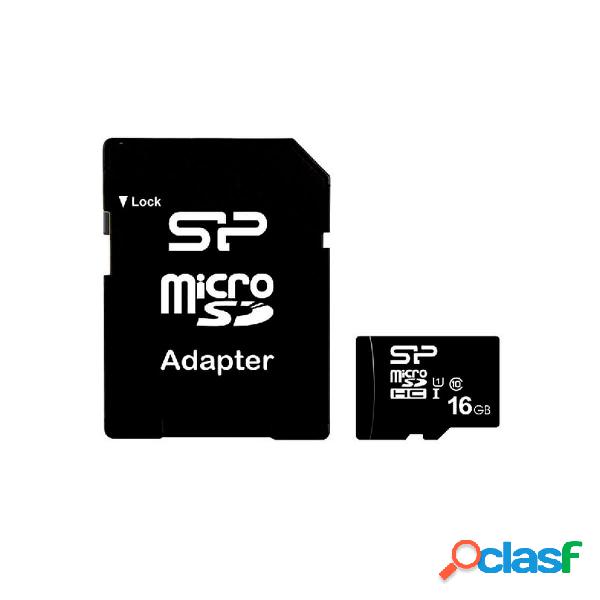 Tarjeta de memoria microsdhc sp rescue 16gb con adaptador