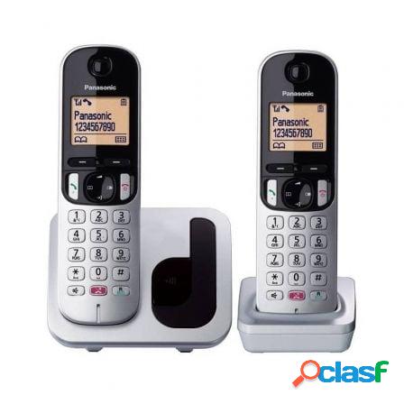 Telefono inalambrico panasonic kx-tgc252sps/ pack duo/ plata