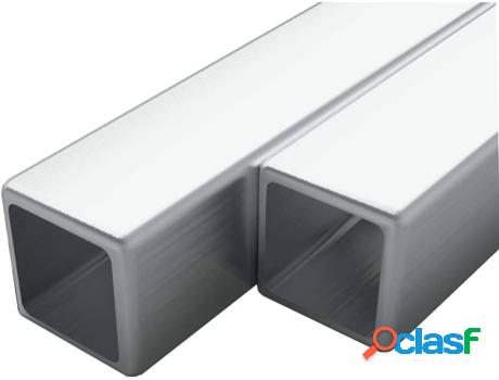 Tubo Acero Inoxidable VIDAXL (2 Un - 1 m - 20 x 1.9 mm)