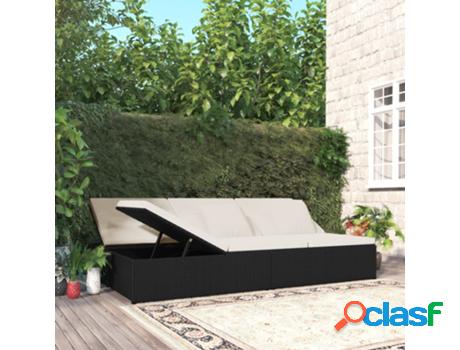 Tumbona VIDAXL convertible con cojines
