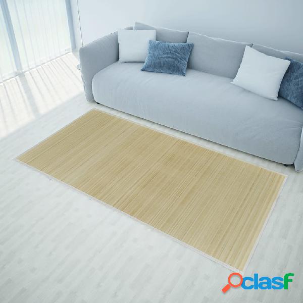 vidaXL Alfombra de bambú natural rectangular, 80 x 200 cm