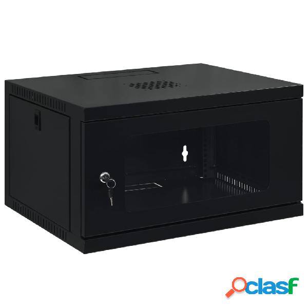 vidaXL Armario de red de pared 6U 19" IP20 550x450x368 mm