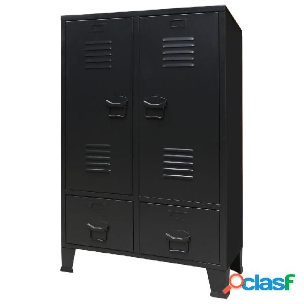 vidaXL Armario metálico de estilo industrial 67x35x107 cm