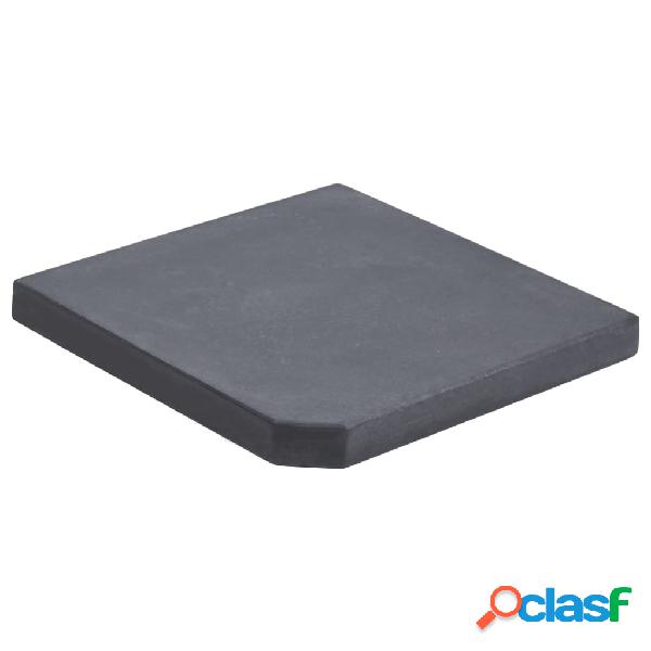 vidaXL Base con peso para sombrilla de granito negro