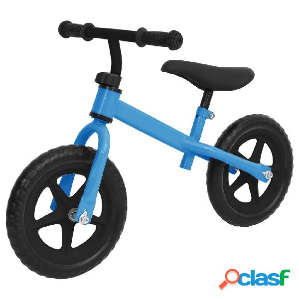 vidaXL Bicicleta sin pedales 10 pulgadas azul
