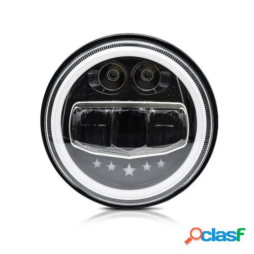 1 Uds 7 pulgadas coche motocicleta LED faro 200W 6000K