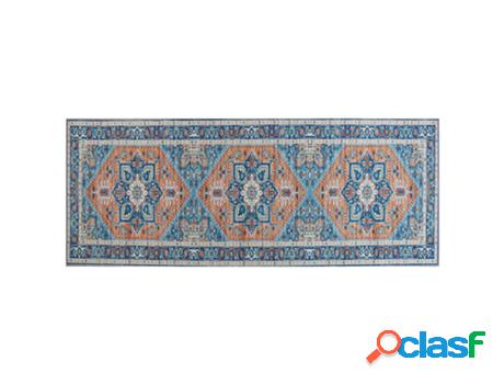 Alfombra BELIANI Ritapuram (Poliéster - Azul - 200 x 80 x